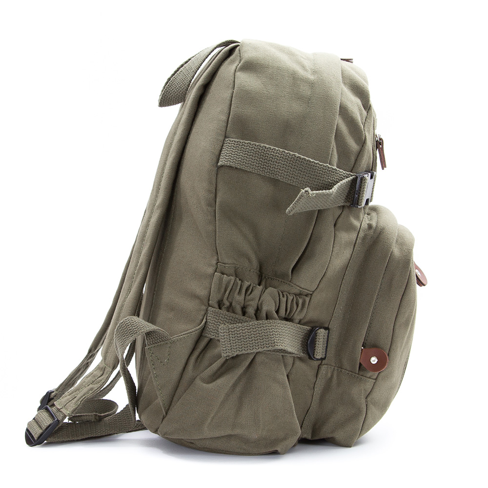 Army Sport Heavyweight Canvas Mini Backpack Bag Punisher Skull and 13