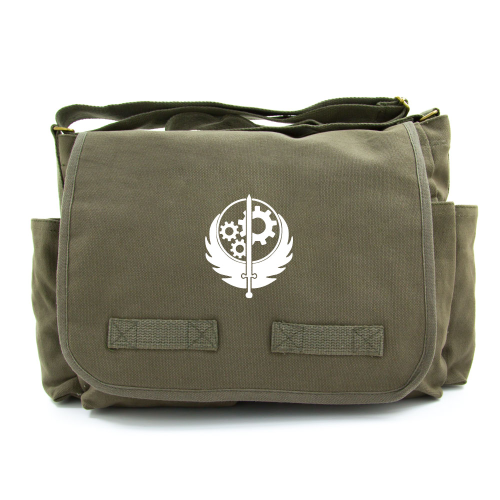Fallout Brotherhood of Steel Army Heavyweight Canvas Messenger Shoulder
