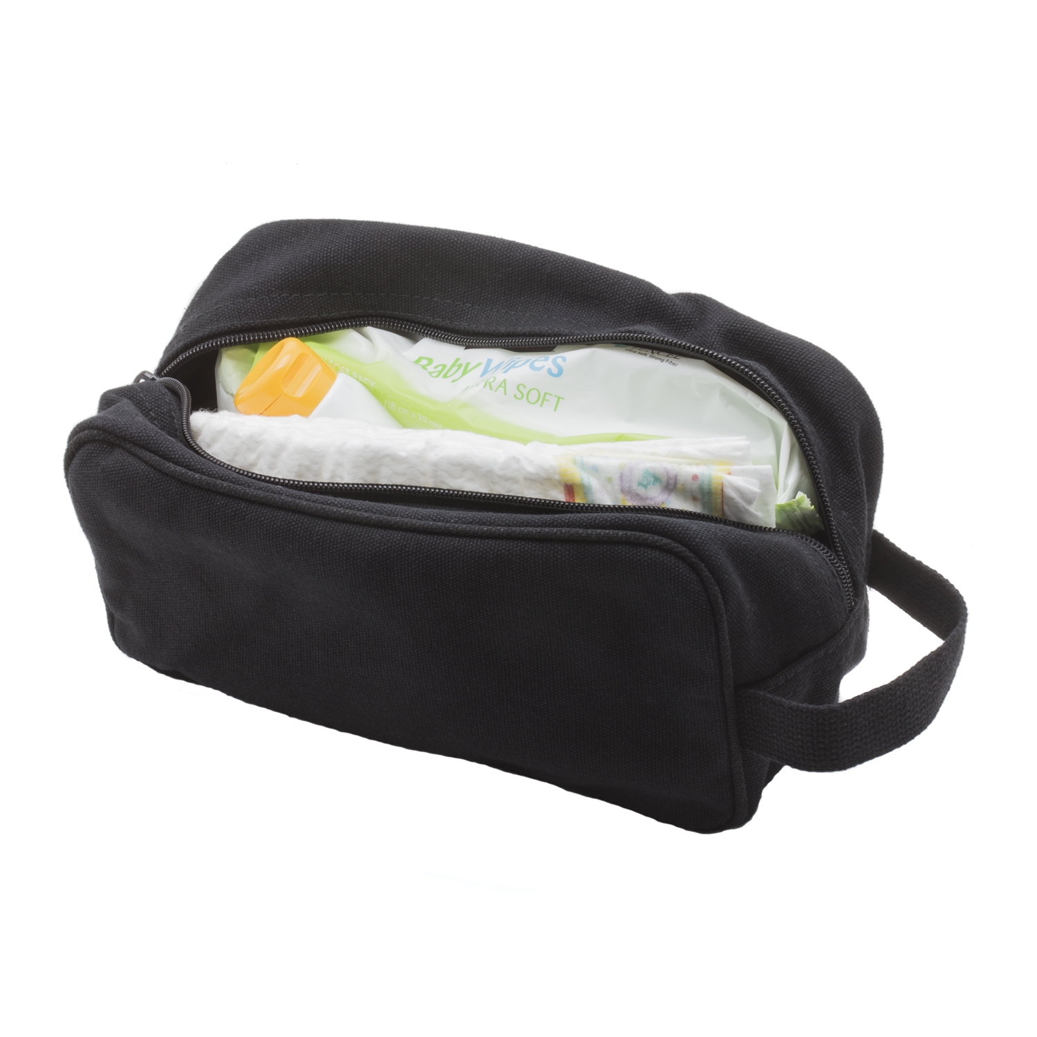 USMC United States Marine Corps Text Canvas Shower Kit Travel Toiletry