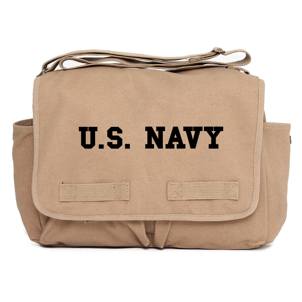 US NAVY Text Army Heavyweight Canvas Messenger Shoulder Bag eBay