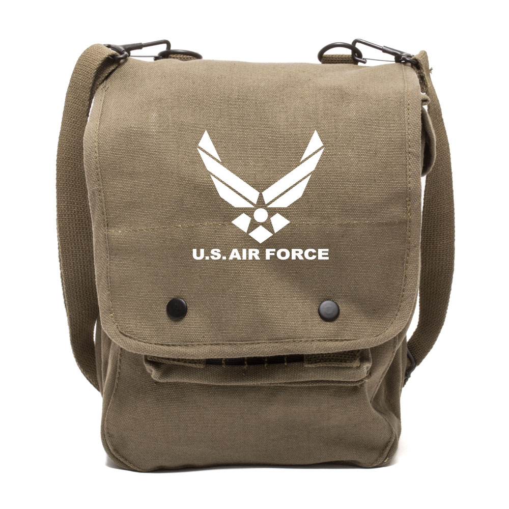 US Air Force Canvas Crossbody Travel Map Bag Case eBay