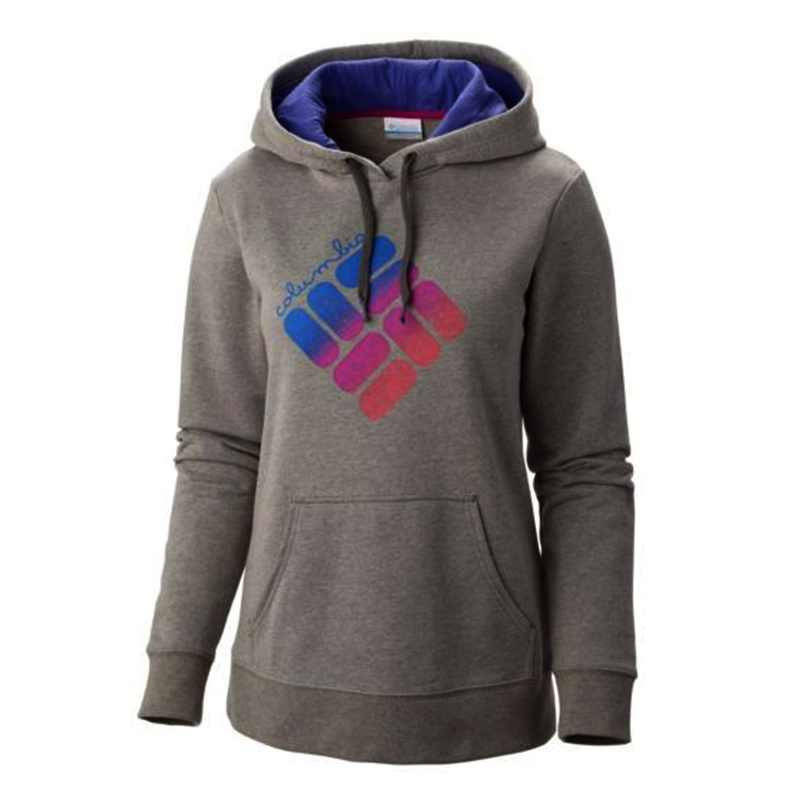 Columbia 1622081 Women's Solid Soft Multicolored Logo Pullover Hoodie