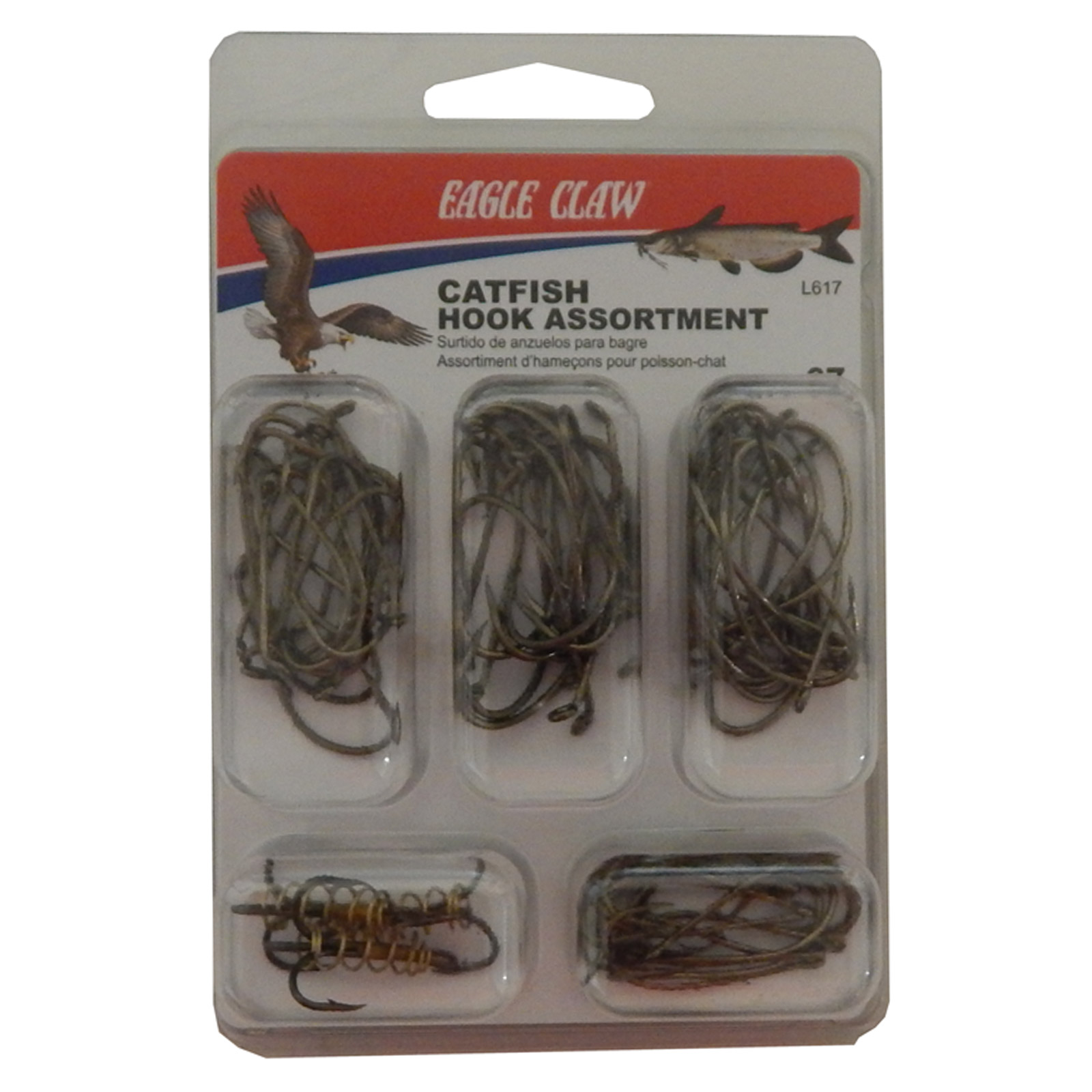 Eagle Claw Catfish Hook Assortment Kit Contains 67 Assorted Hooks 2ct