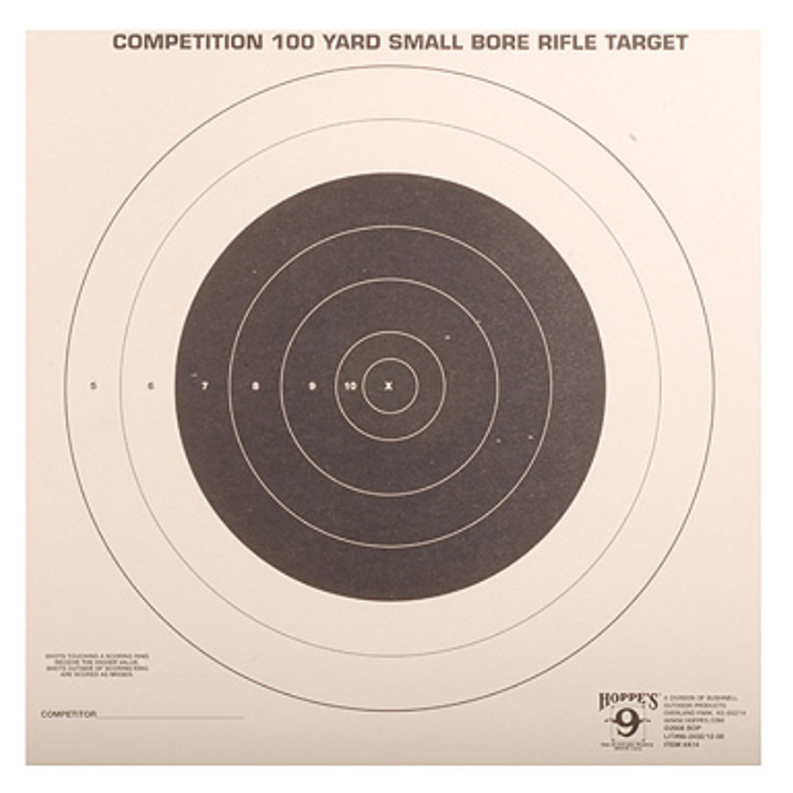 Hoppe s A14 Single Bull Target 100 Yard Small Bore Rifle Package Of 20 hoppe-s-a14-single-bull-target-100-yard-small-bore-rifle-package-of-20