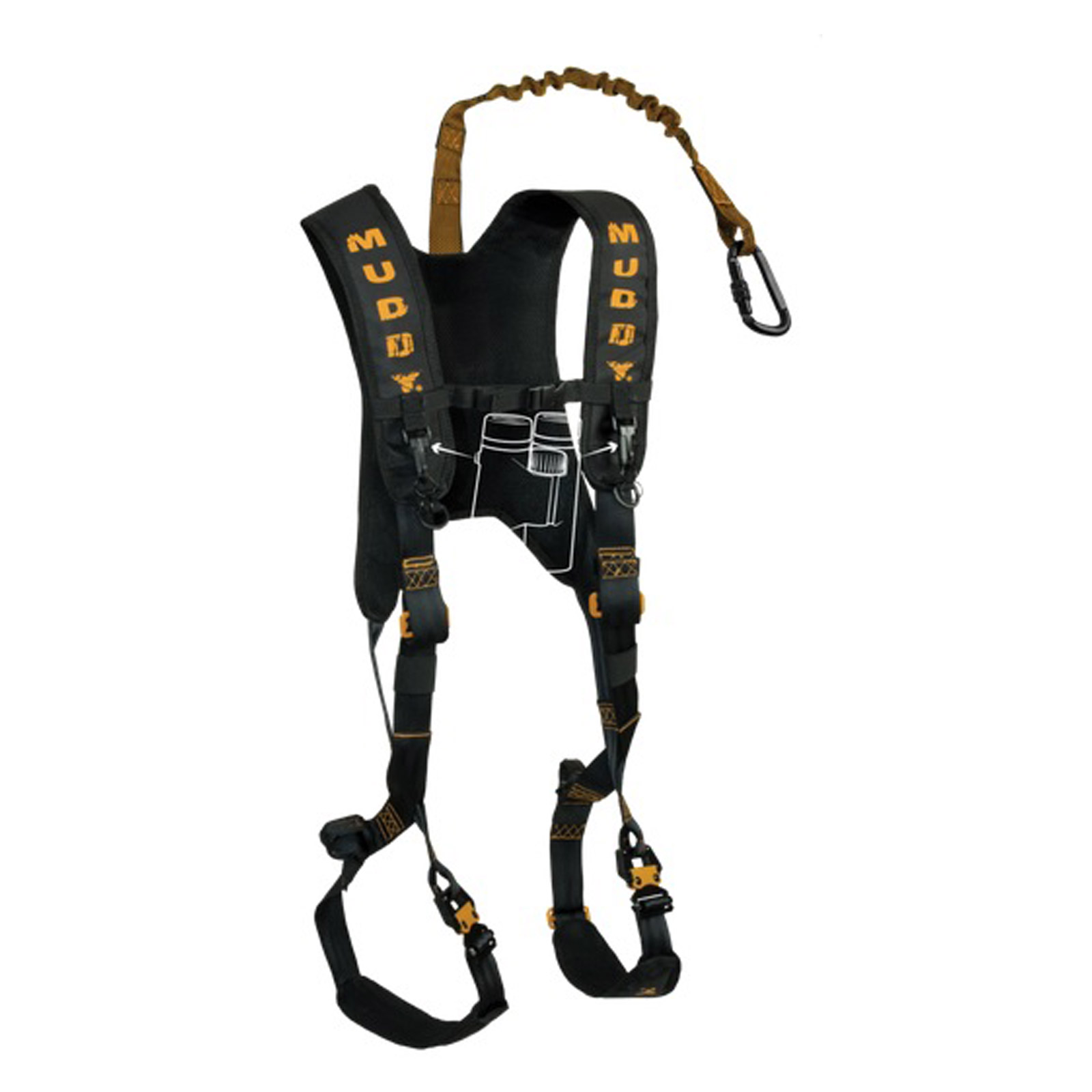 MUDDY The Diamondback Treestand Safety Harness 300 lb Weight Limit, MSH300
