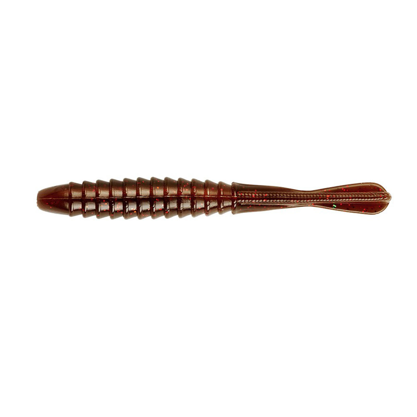Yum 3.75" Kill Shot Soft Plastic DropShot Worm Ox Blood Red Pack of 10