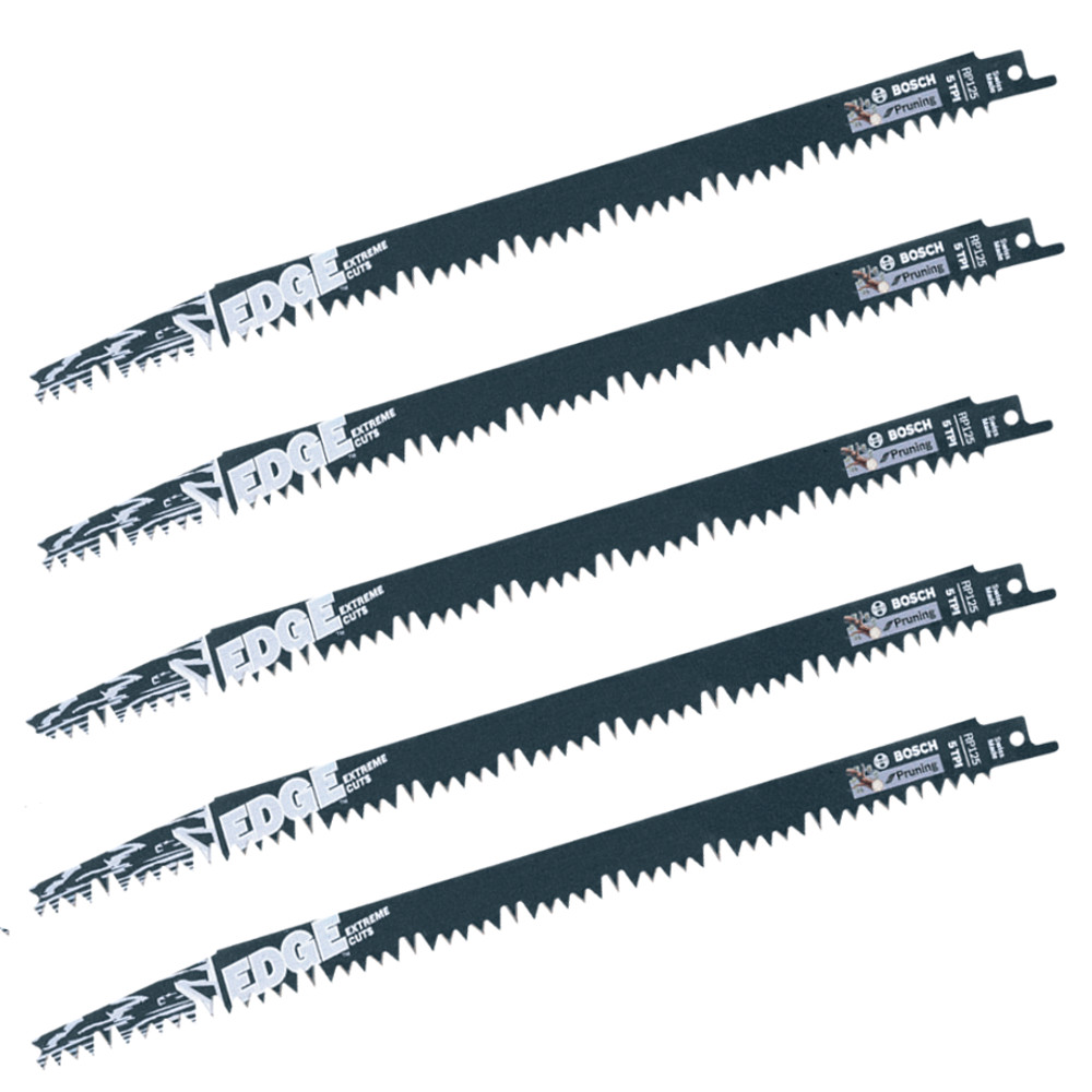 12" X 5tpi Pruning Wood Cutting Reciprocating Saw Blades (Pack of 5