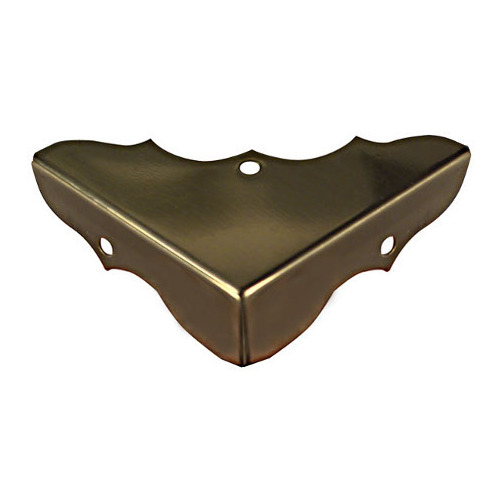 9/16" X 11/4" Solid Brass Decorative Corner Braces (Pack of 4