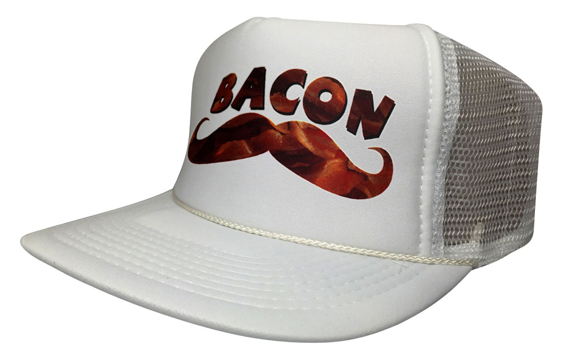 Brand New Bacon Funny Trucker Hat BBQ Vintage Mesh Cap Snapback eBay
