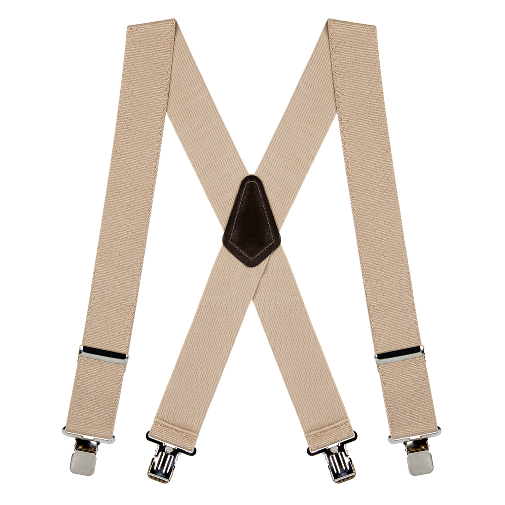 Men's suspenders come in a few different styles and are available in a rainbow of colors. Guys putting style ahead of everything else might find simple vertical suspenders to be the best option, but a pair that crosses in the back and features extra support will do a better job of securing a pair of pants.