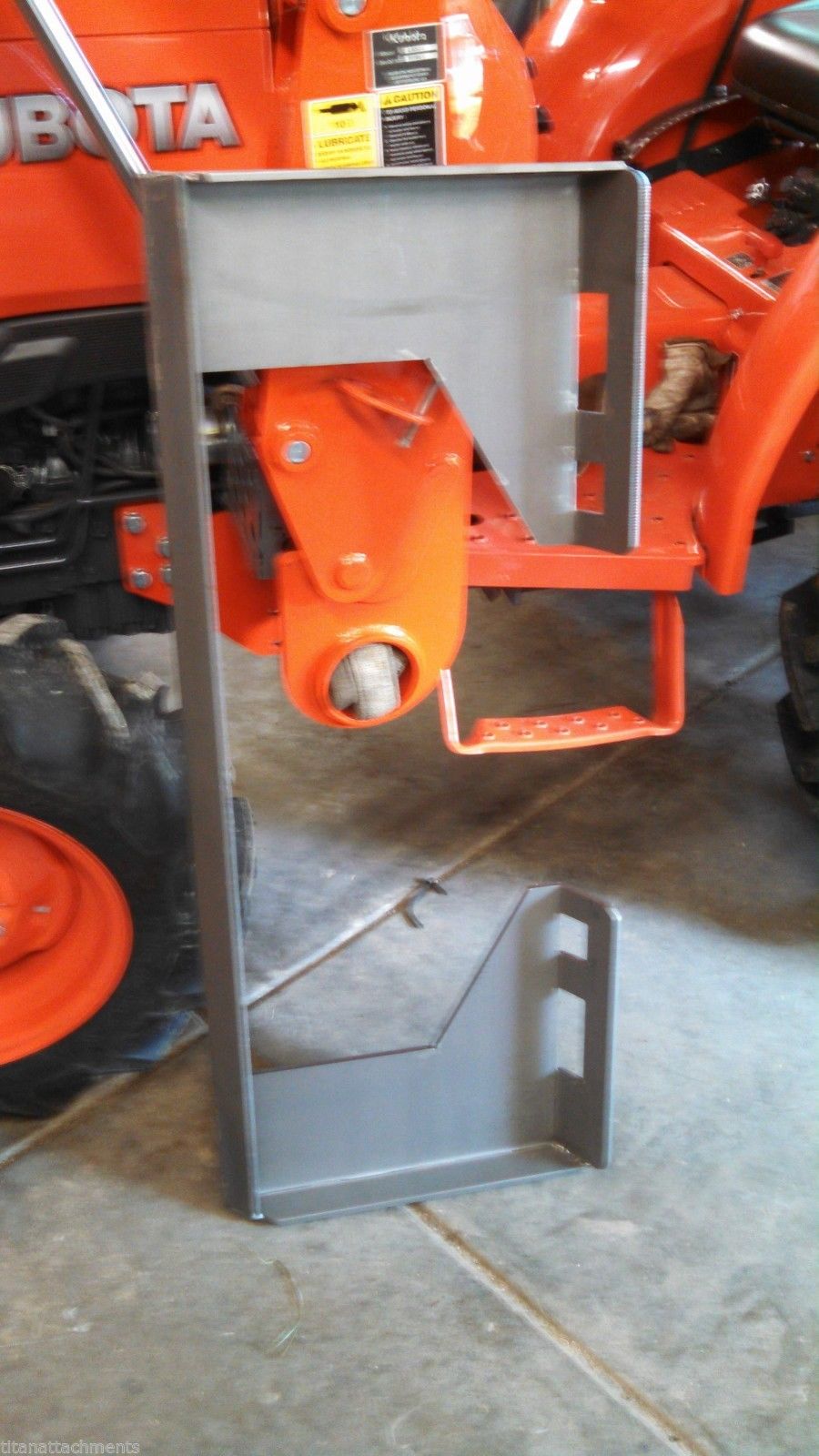 5/16" Quick Attach Loader Cut Out Universal Mount Plate skid steer