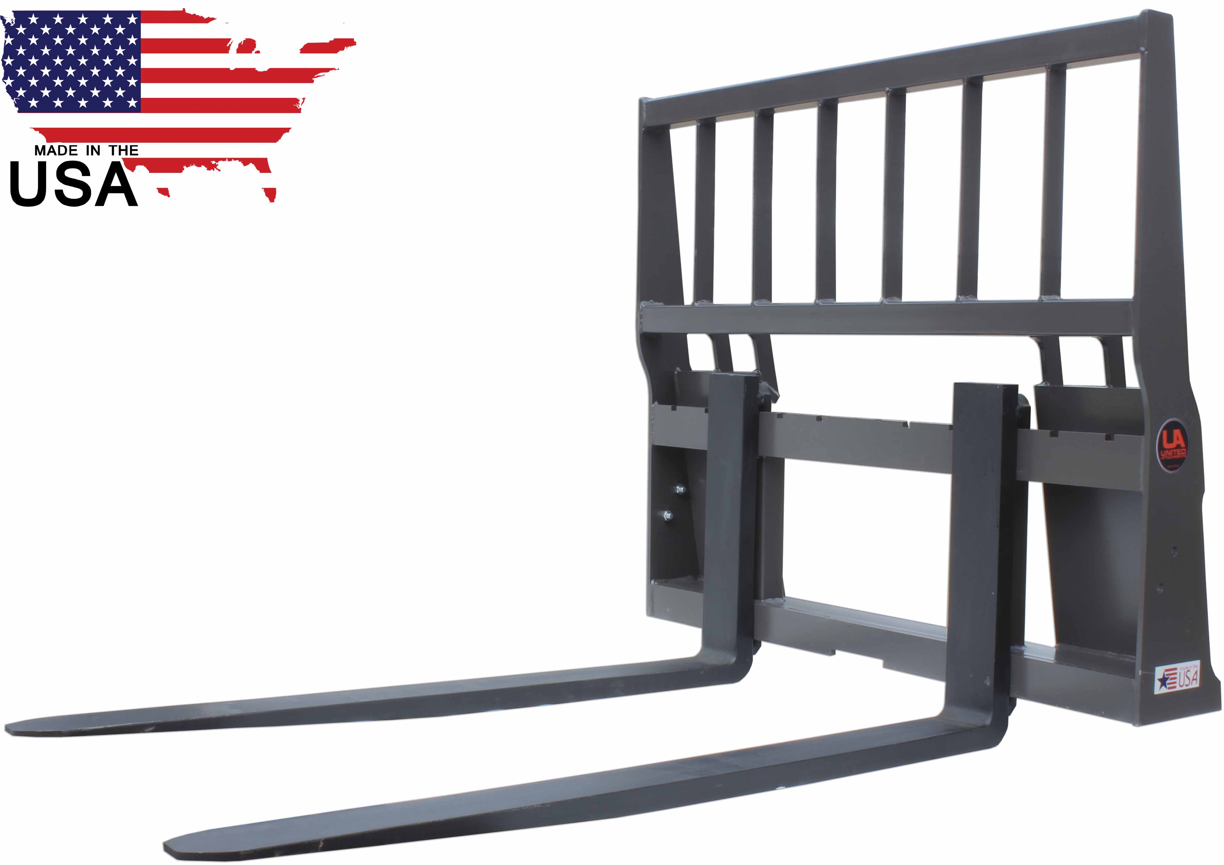 United Heavy Duty Skid Steer Quick Attach Pallet Fork Attachment 42