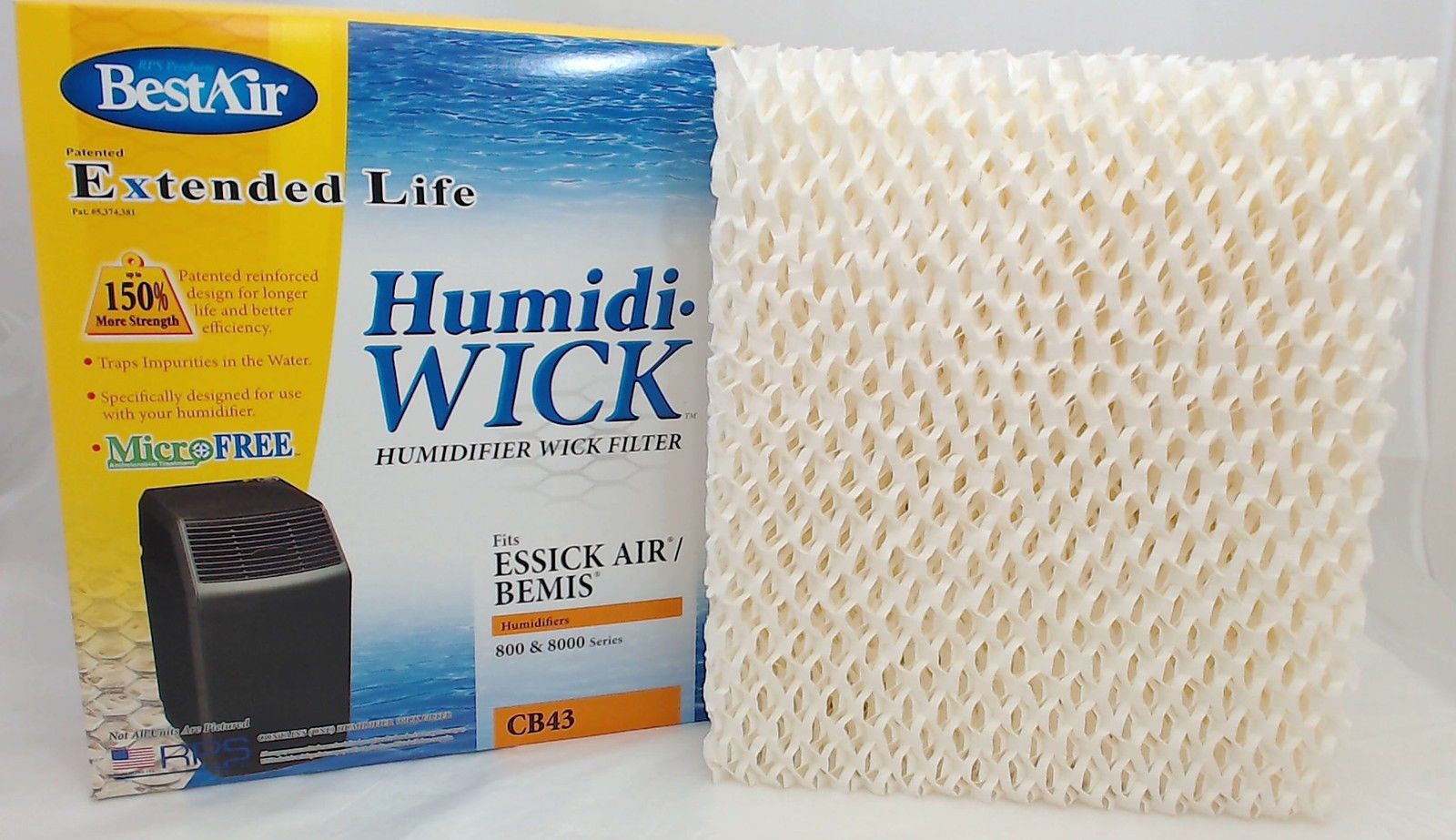 Humidifier Wick Filter Replaces Bemis 1043 single pack eBay
