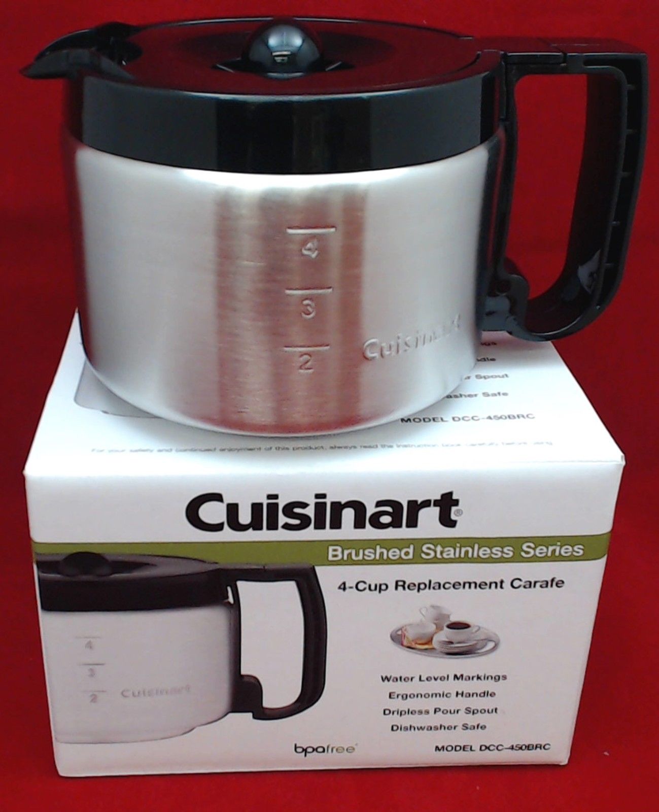 Cuisinart Coffee Maker Brushed Stainless Series, 4-Cup Carafe, DCC-450BRC eBay