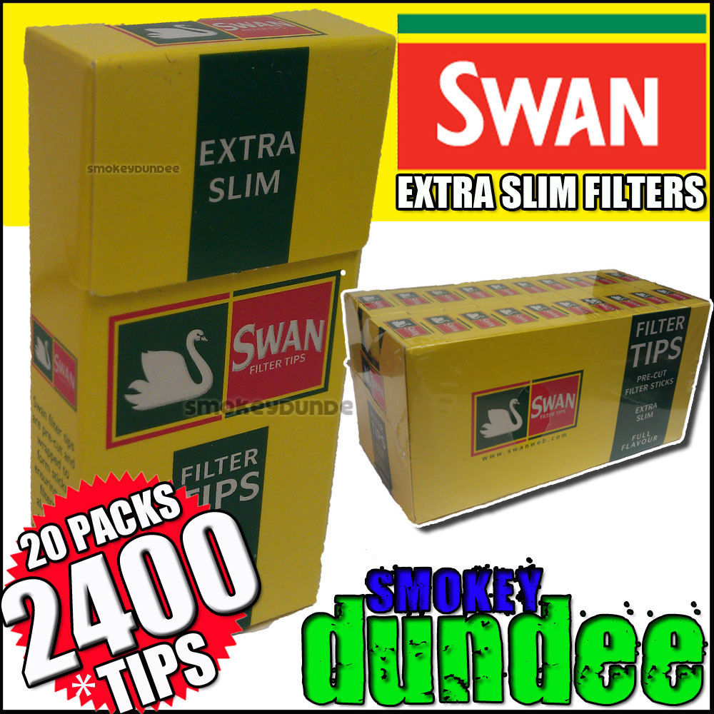 2400 SWAN EXTRA SLIM CIGARETTE FILTER TIPS 20 PACKS eBay