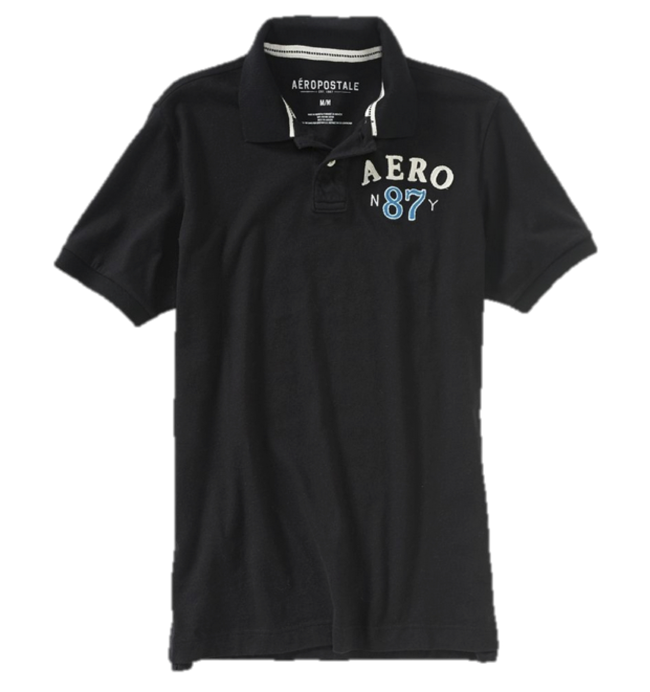 AEROPOSTALE MENS POLO SHIRT TSHIRT GRAPHIC A87 LOGO NWT BUTTONS AERO