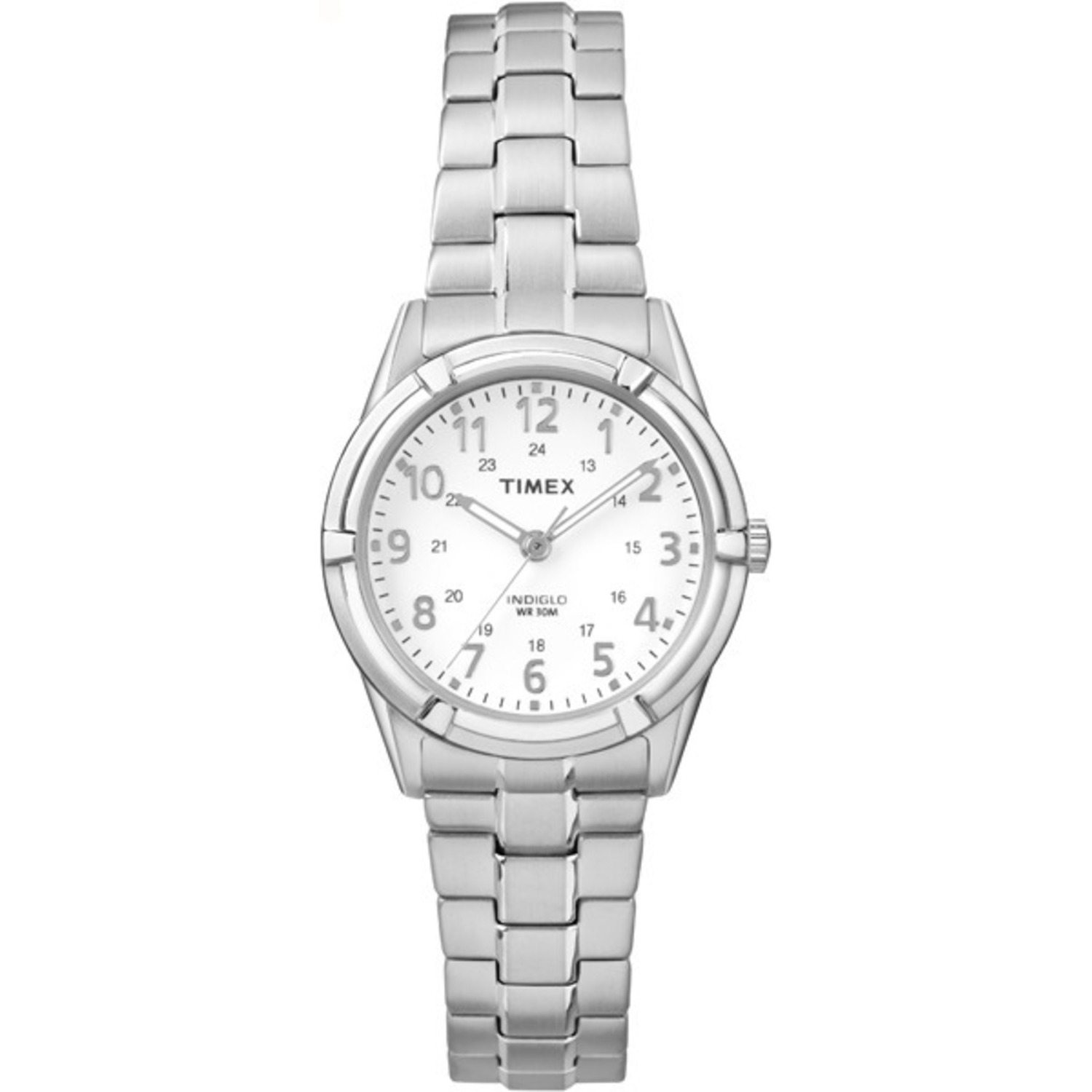Timex Women's Easton Avenue Expansion Band White 24Hour Dial Dress