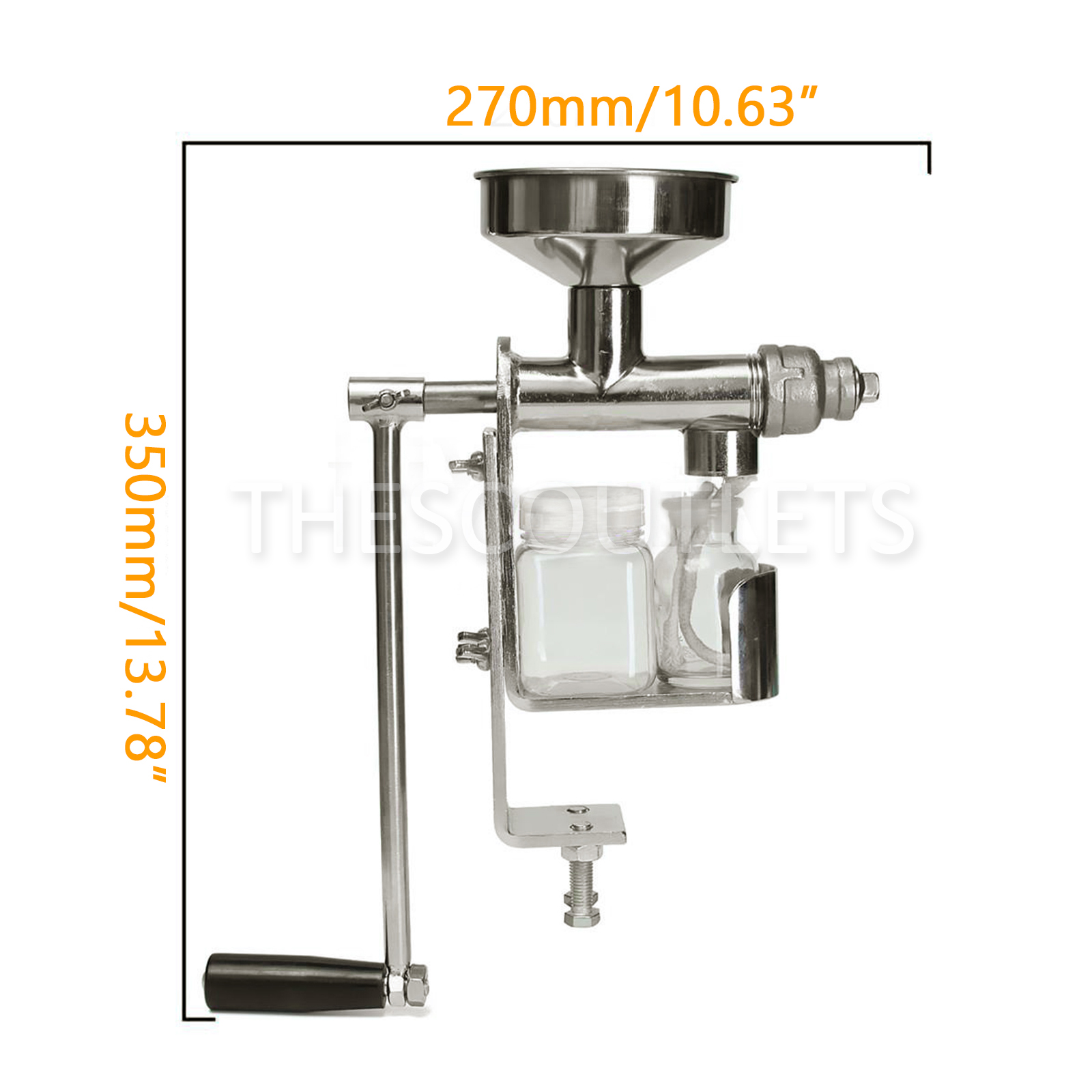 HD Manual Oil Press Machine Expeller Extractor Stainless Steel304