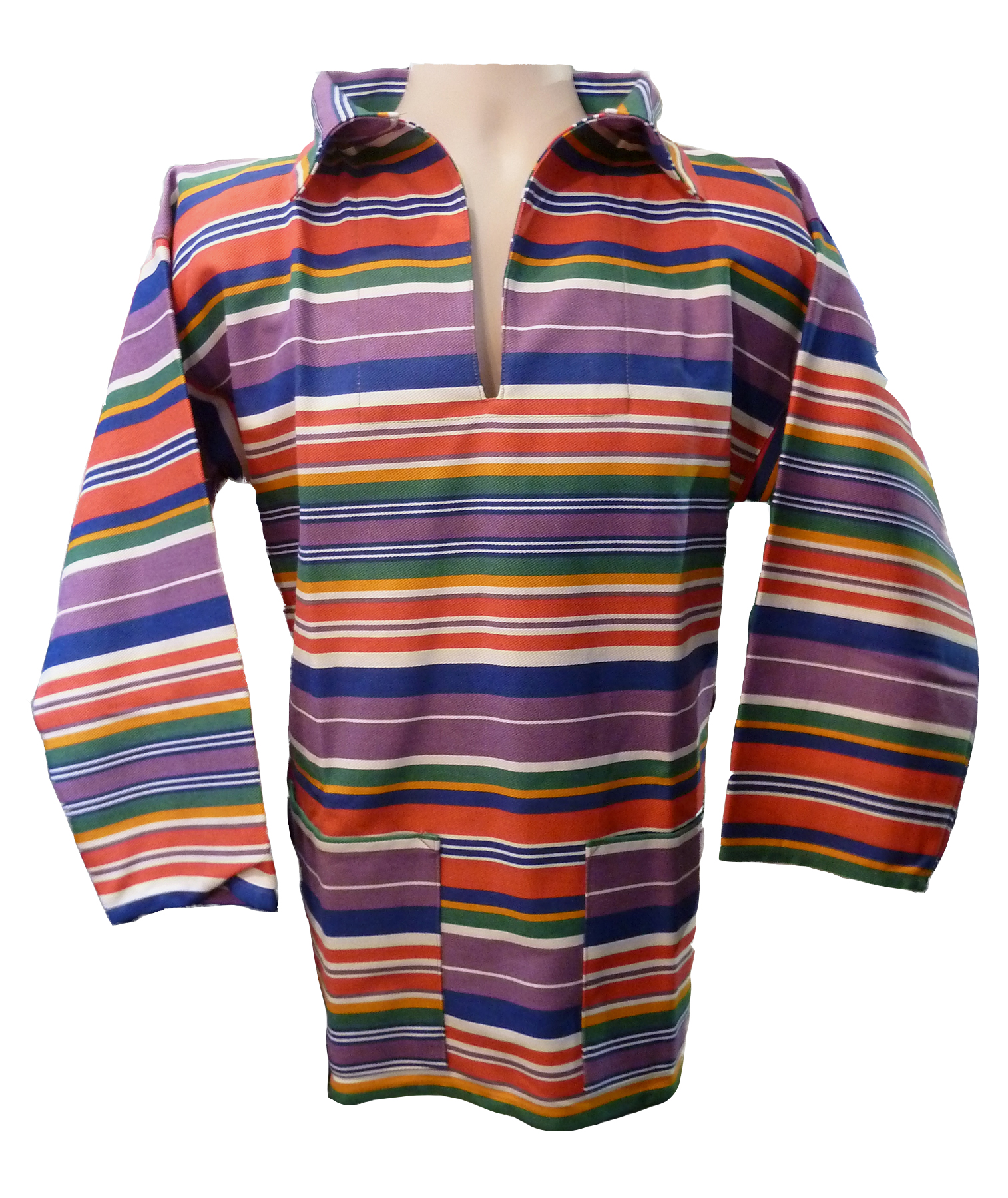 Traditional Authentic Newlyn Fisherman #39 s smock V neck made in Traditional Authentic Newlyn Fisherman #39 s smock V neck made in