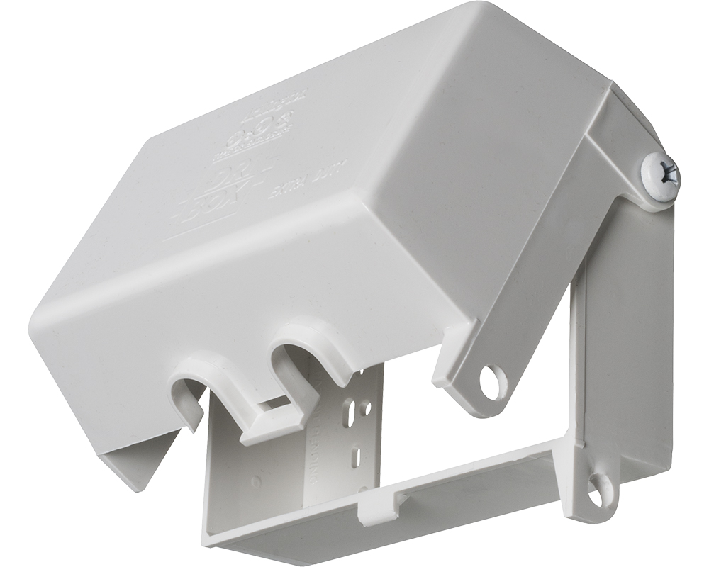 Arlington 1Gang DriBox Adapters w/ NonMetal Cover & Base White