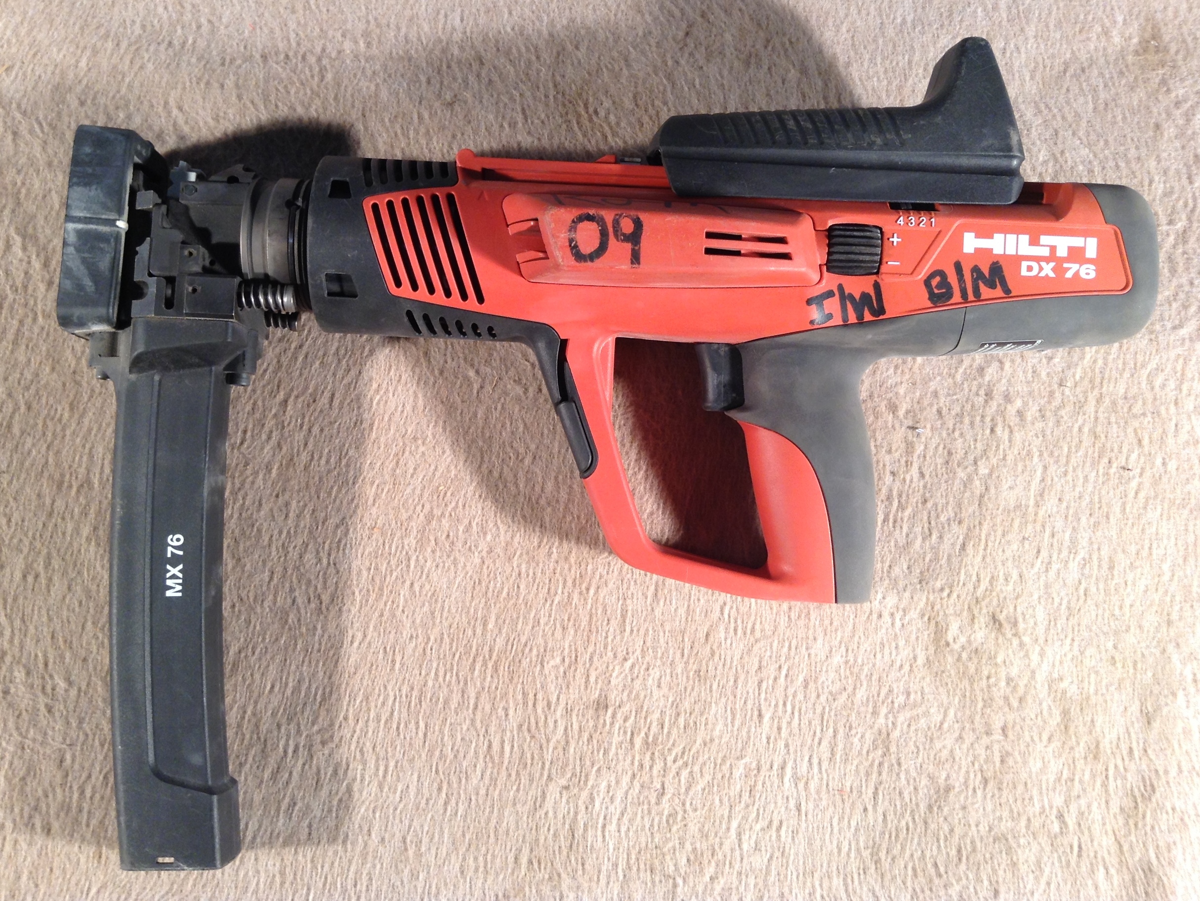 Hilti Dx 76Mx PowderActuated Tool, Fastener Range 3/4 13/16 In eBay