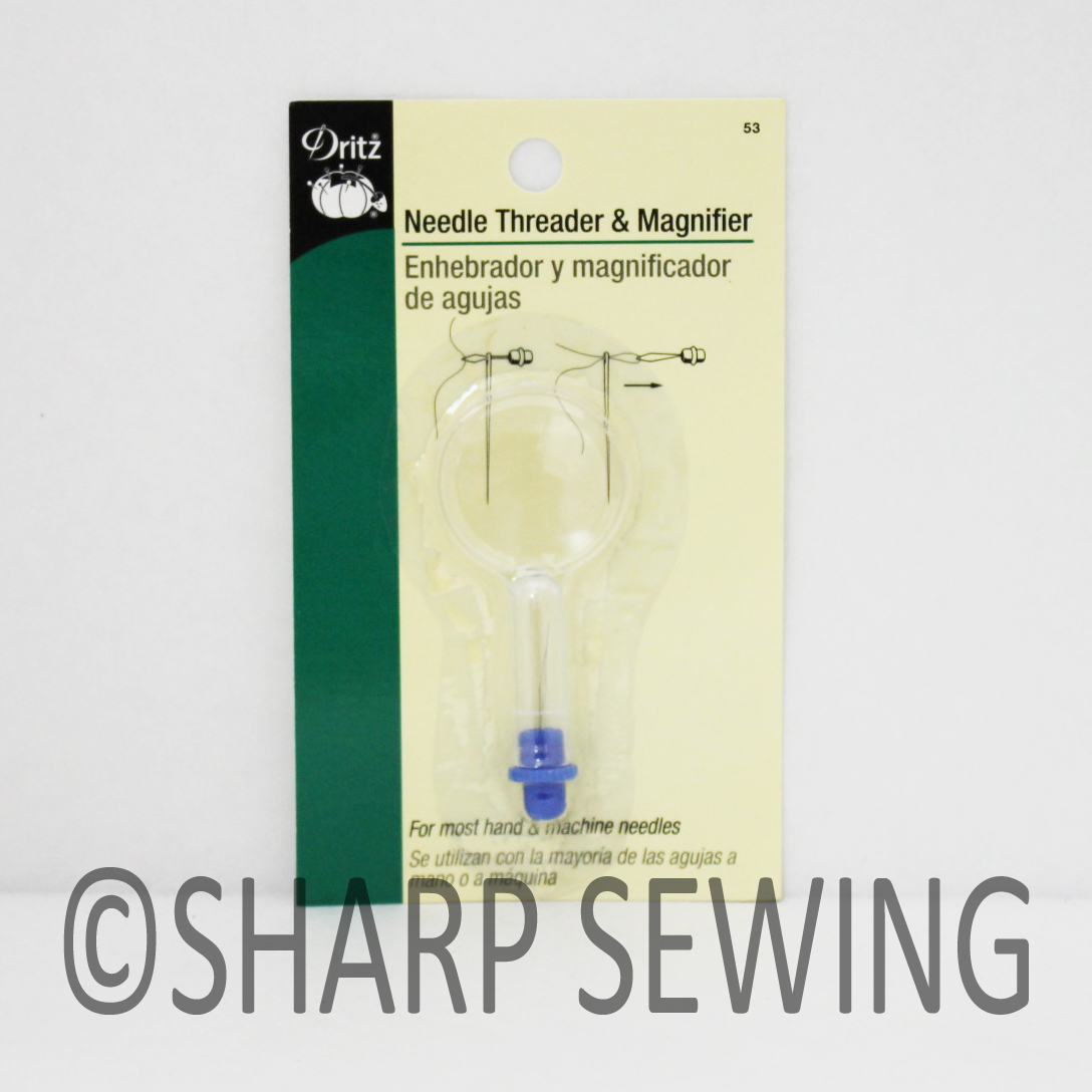 DRITZ NEEDLE THREADER WITH MAGNIFING GLASS 53 eBay