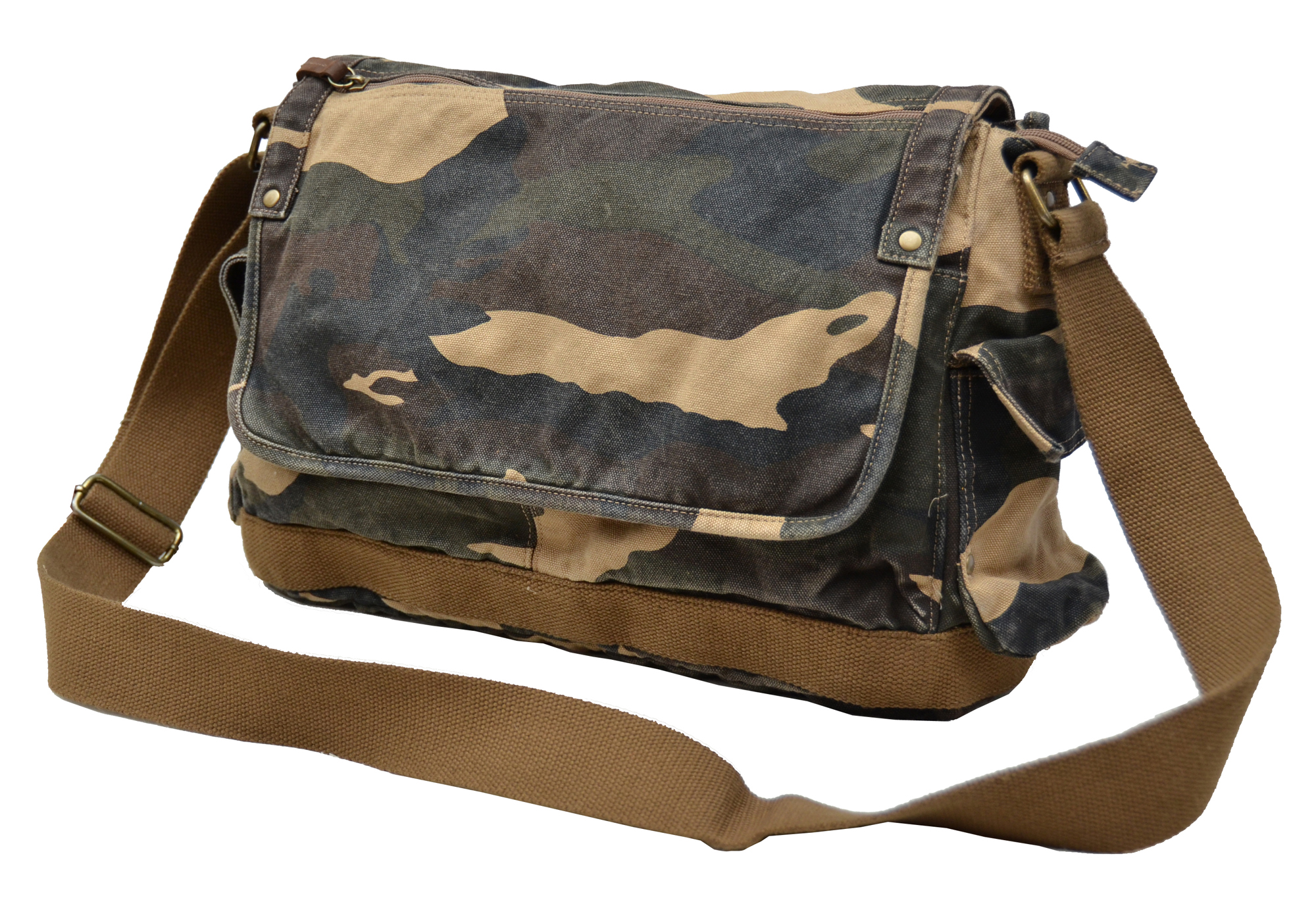 Gootium Casual Sturdy Canvas Military Messenger Bag Crossbody Shoulder