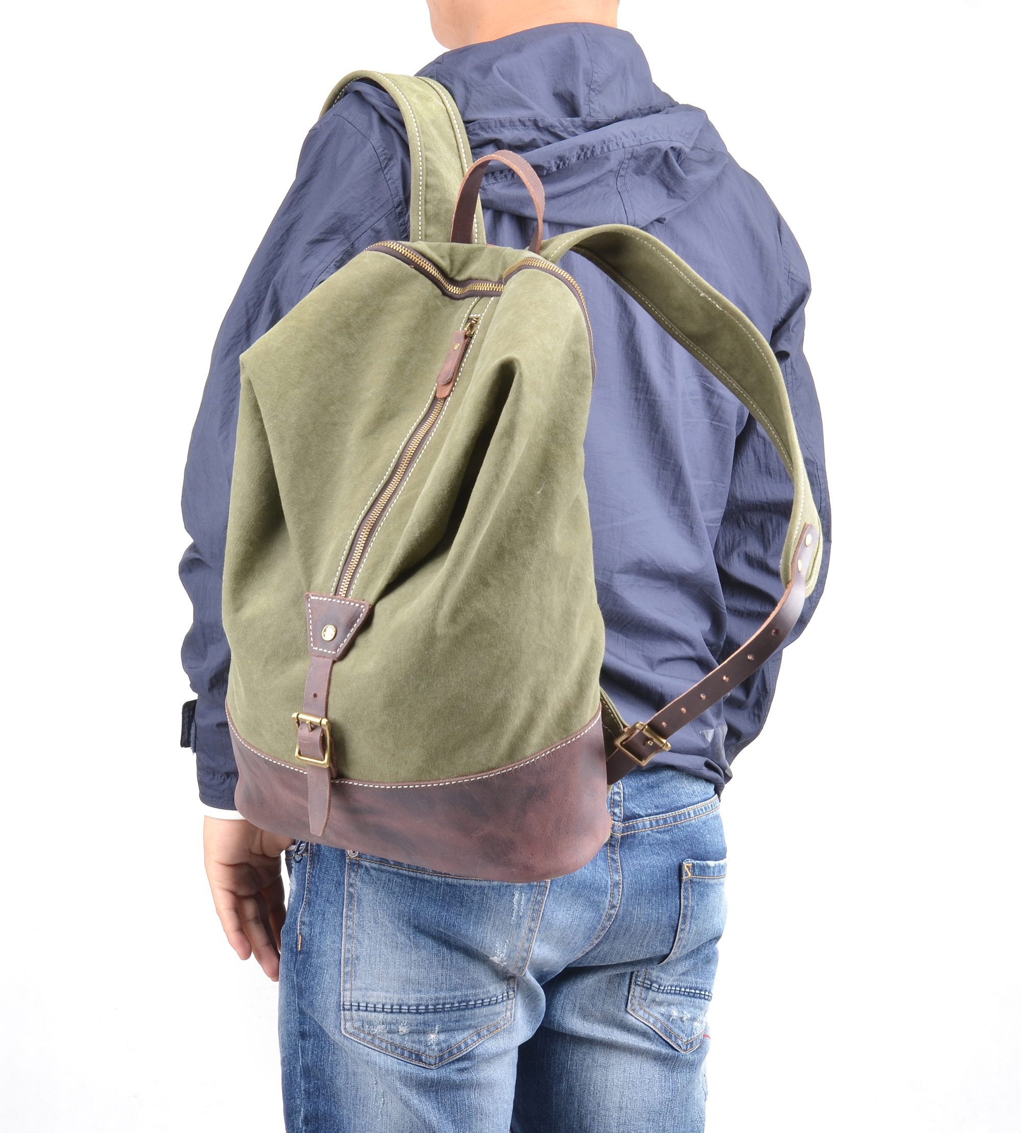 Gootium Casual Style Canvas Backpack New Design Daypack Rucksack
