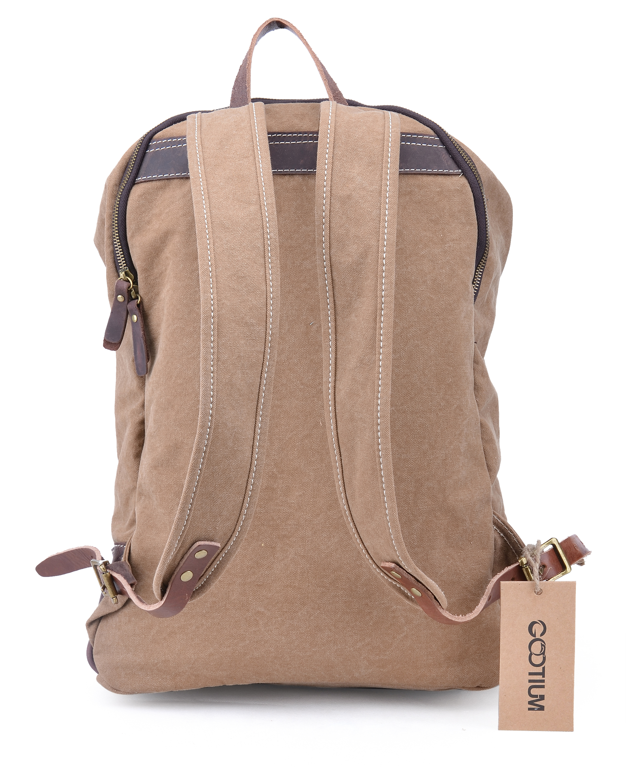 Gootium Casual Style Canvas Backpack New Design Daypack Rucksack
