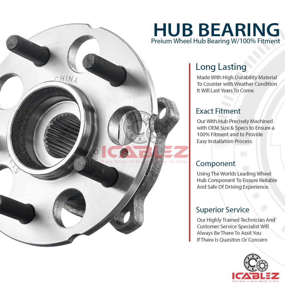 2007 2013 Honda CR V CRV 4WD Replacement Rear Wheel Hub Bearing