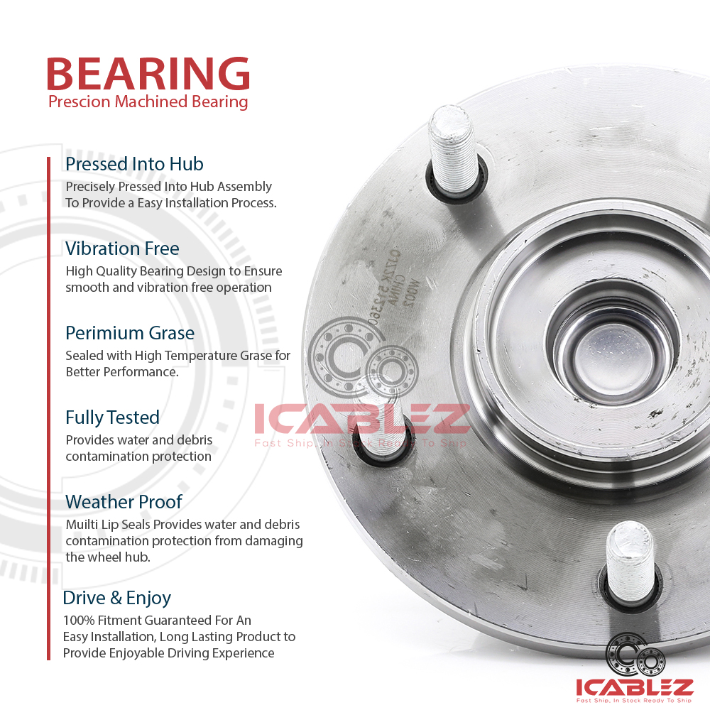 20082012 Chrysler Town & Country Rear ABS Wheel Hub Bearing Stud New