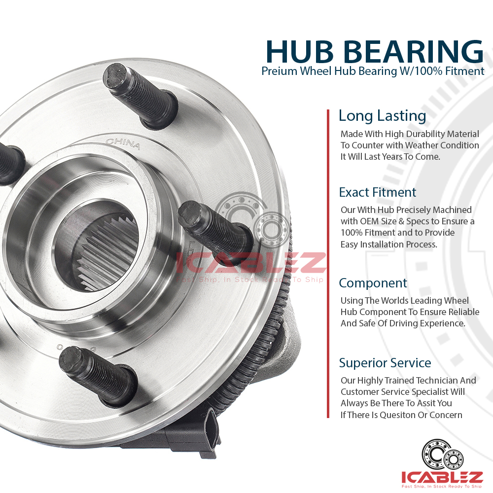 20072011 Dodge Nitro 0812 Jeep Liberty Front Wheel Hub Bearing w/ ABS