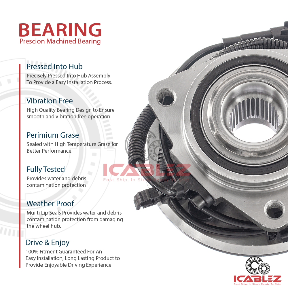 20072011 Dodge Nitro 0812 Jeep Liberty Front Wheel Hub Bearing w/ ABS