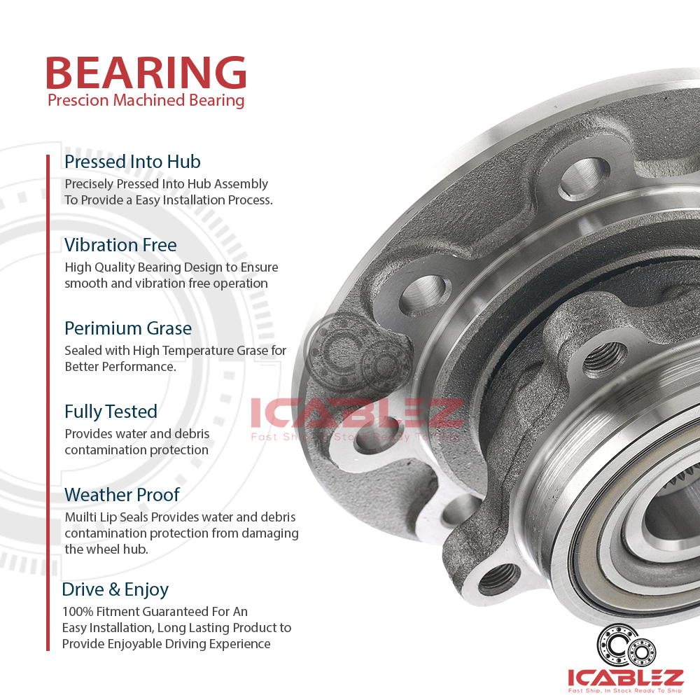 2x 515012 Wheel Hub Bearing Assembly Replacement 199499 Dodge Ram 2500