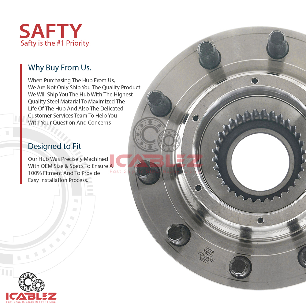 Front Wheel Bearing and Hub Assembly 112015 Ford F450 F550 SD 4 Wheel Drive B2k eBay