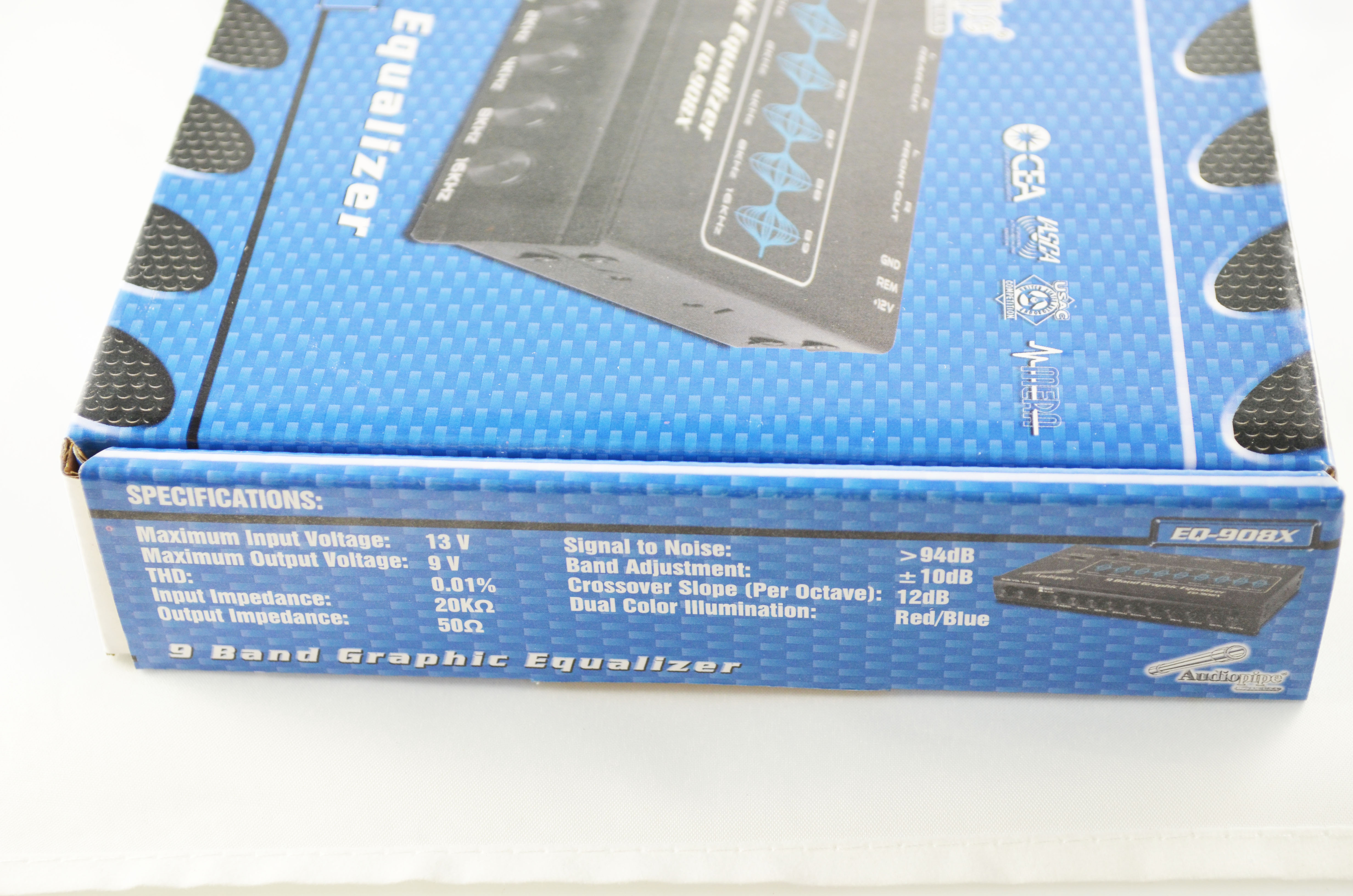 AUDIOPIPE 9BAND INDASH GRAPHIC EQUALIZER CAR STEREO EQ908X AUDIO PRE