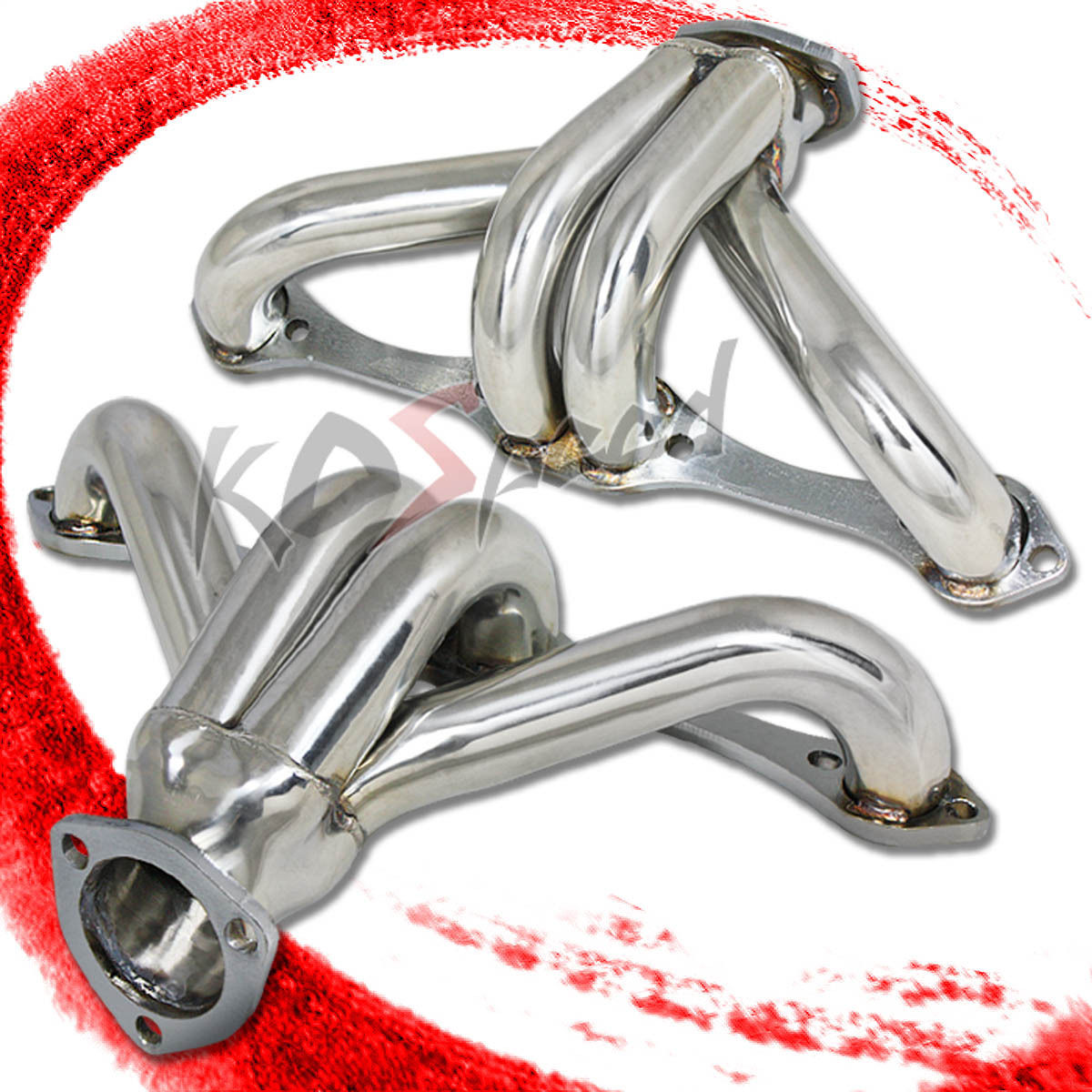 STAINLESS STEEL SS RACING EXHAUST HEADER SBC CHEVY SMALL BLOCK HUGGER