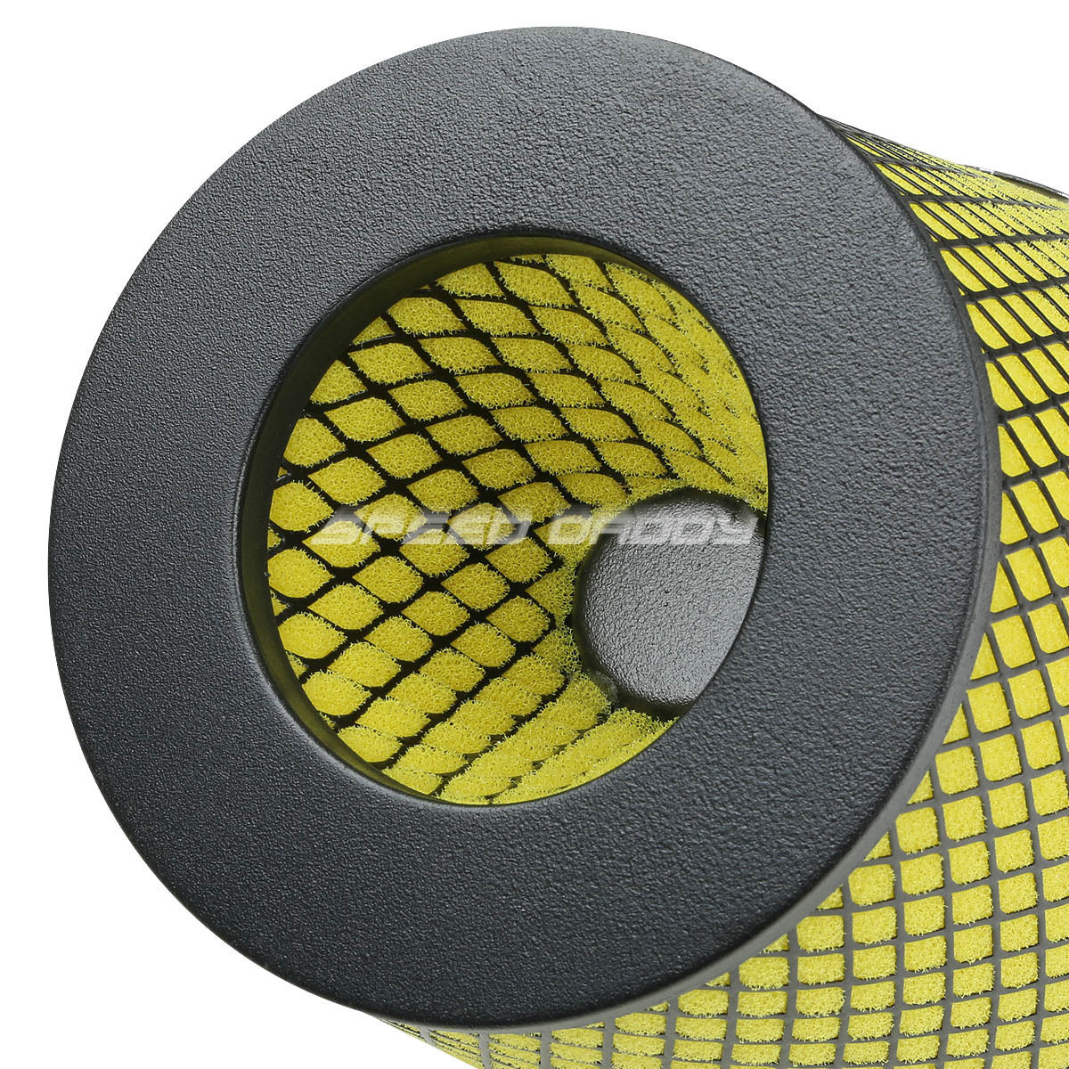 4"YELLOW COLD AIR SHORT RAM INTAKE SPONGE CONE FOAM FILTER WITH 3" 3.5