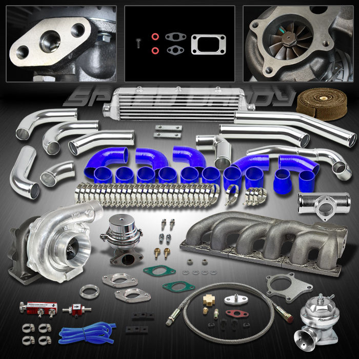 T04E T3 10PC TURBO KIT TURBOCHARGER+CAST MANIFOLD+INTERCOOLER BMW E36