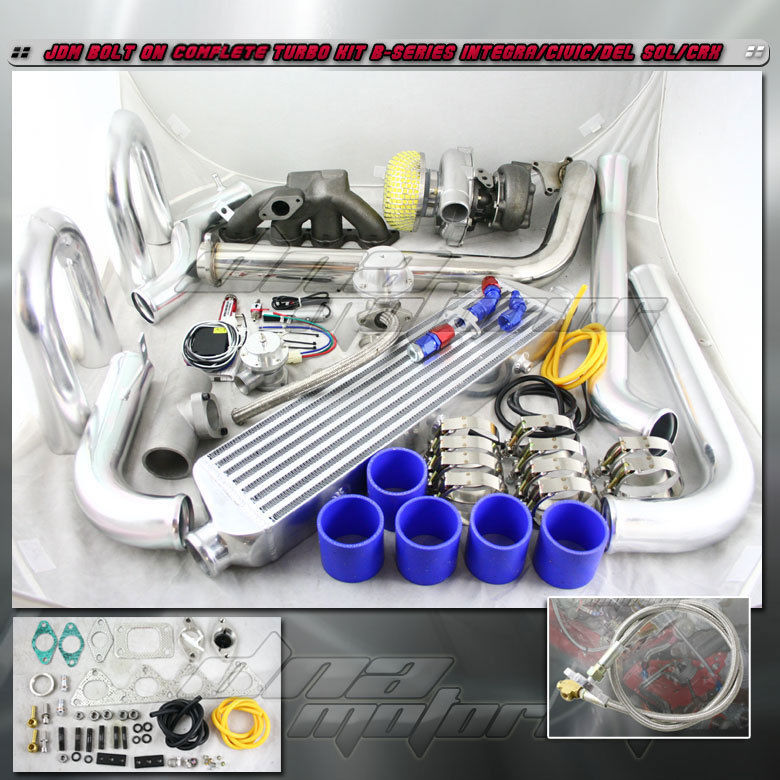 BSERIES TURBO/TURBOCHARGER+CAST MANIFOLD KIT B16 B18 B20 INTEGRA DC2