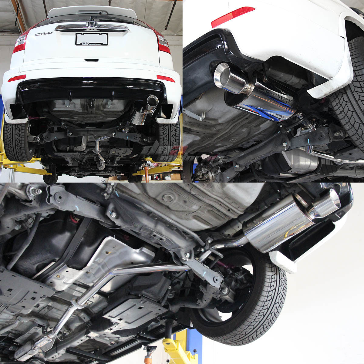 J2 FOR 0711 HONDA CRV FULL STAINLESS CATBACK EXHAUST PIPING MUFFLER 4