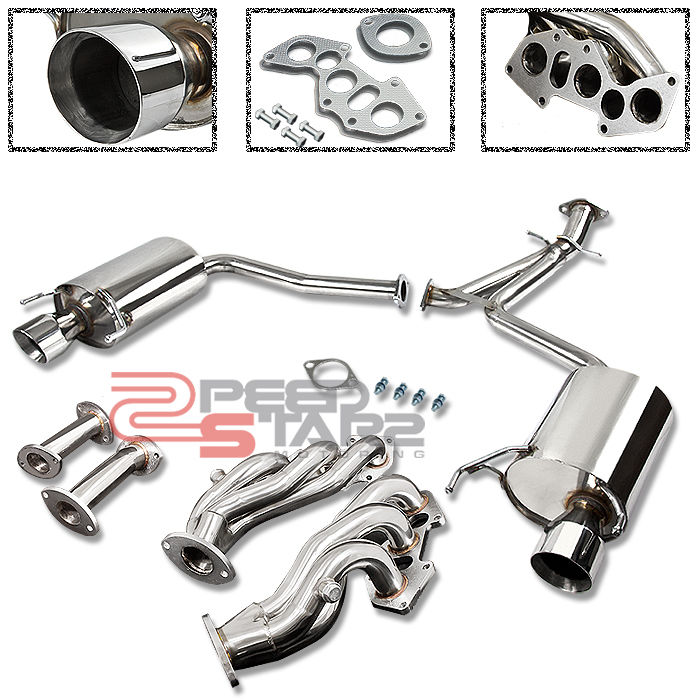 0612 LEXUS IS250 STAINLESS EXHAUST AXLE CATBACK DUAL MUFFLER + HEADER