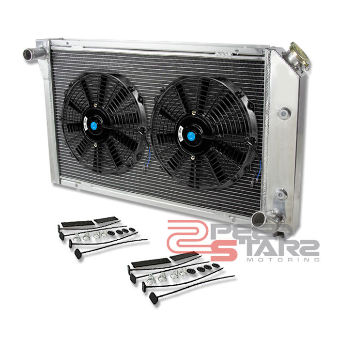 2-Row Aluminum Radiator + Dual 12" Fan Kit For 95-99 Mitsubishi Eclipse / 95-98 Talon – Speed Daddy