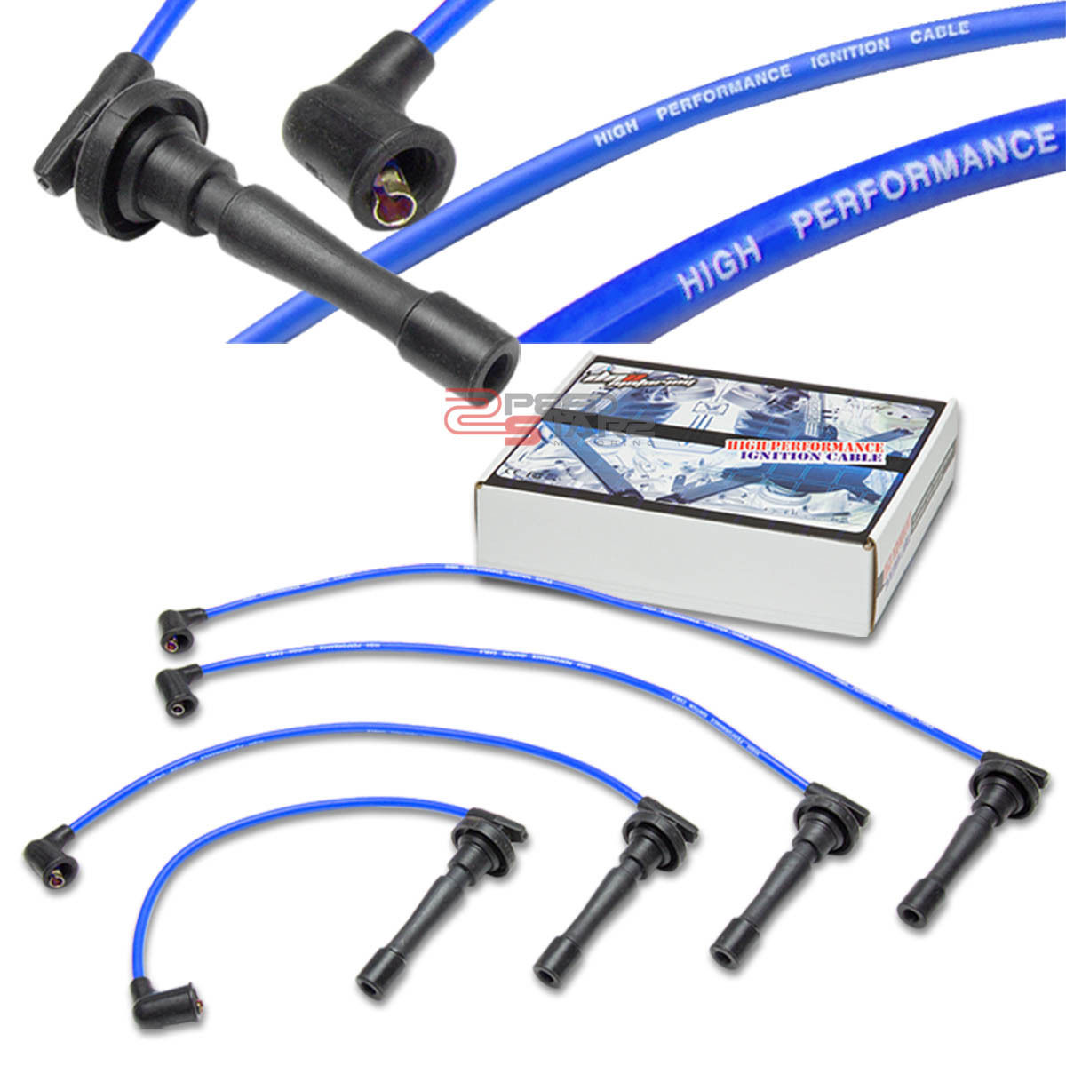 CRV B20 SUV 8MM SPARK PLUG SUPPRESSION CORE WIRES SET ENGINE IGNITION