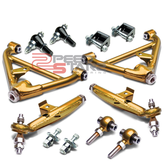 J2 FOR 180SX S13/S14 Z32 GOLD FRONT+REAR SUSPENSION TRACTION LOWER