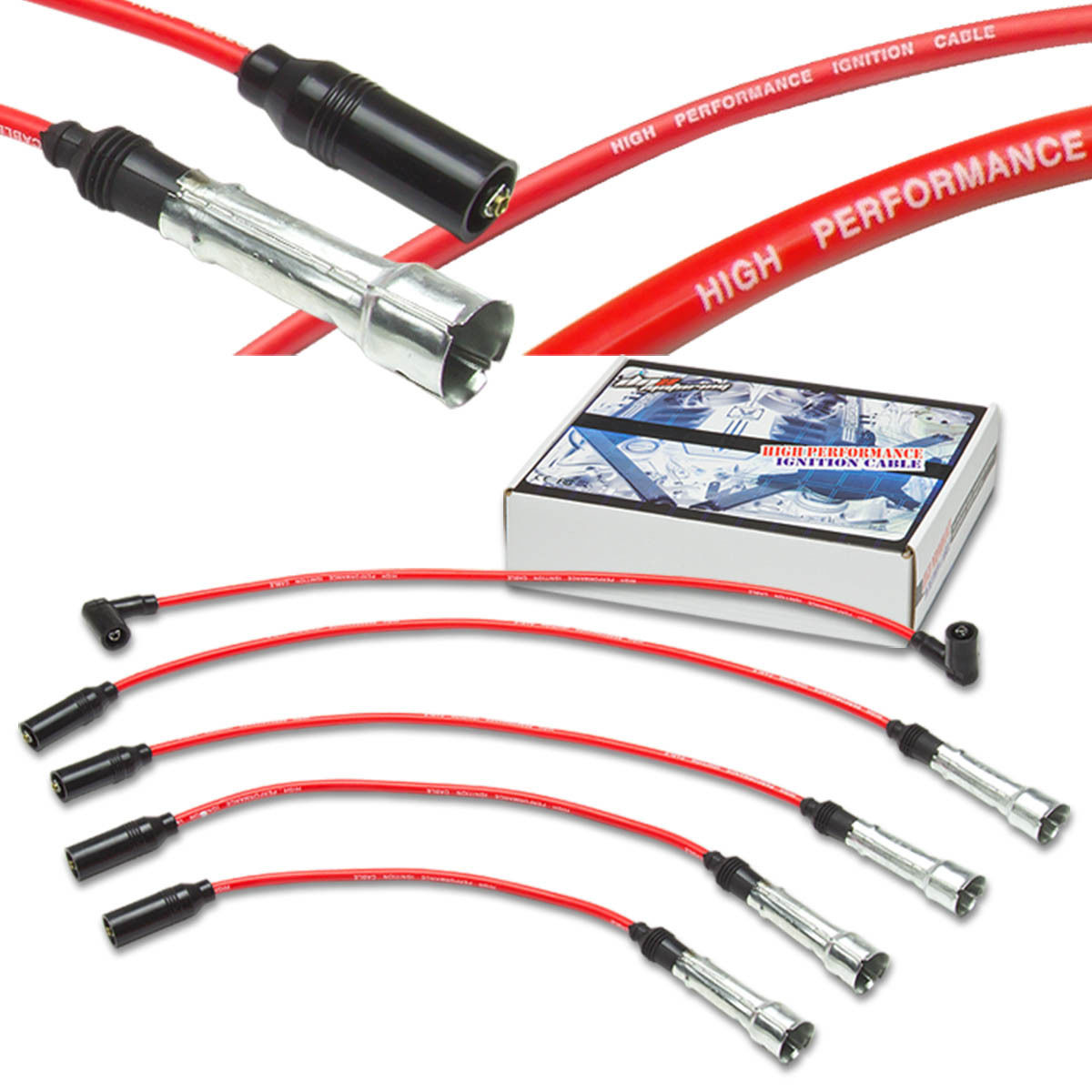 VW GOLF MK2 1.8L 8MM SPARK PLUG SUPPRESSION CORE WIRES ENGINE IGNITION