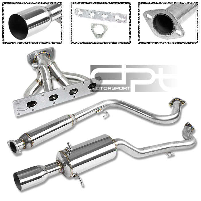 0507 CHEVY COBALT STAINLESS CATBACK EXHAUST MUFFLER 3.5" TIP+MANIFOLD