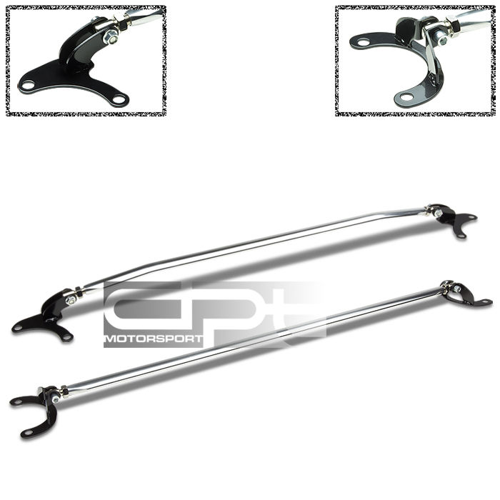ECLIPSE 1G DSM ALUMINUM FRONT+REAR UPPER STRUT BAR TIE ROD SUSPENSION