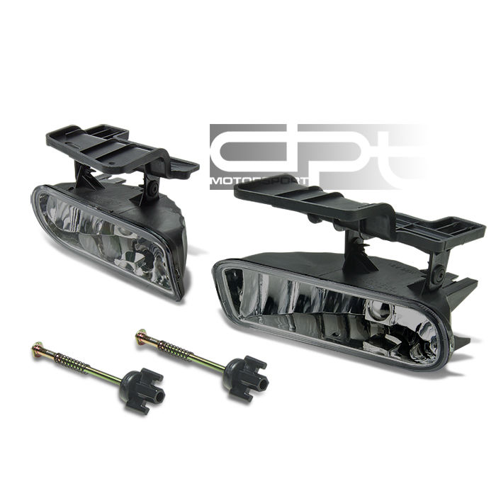 PAIR OEM REPLACE SMOKE LEN BUMPER FOG LIGHTS KIT 9902 CHEVY SILVERADO