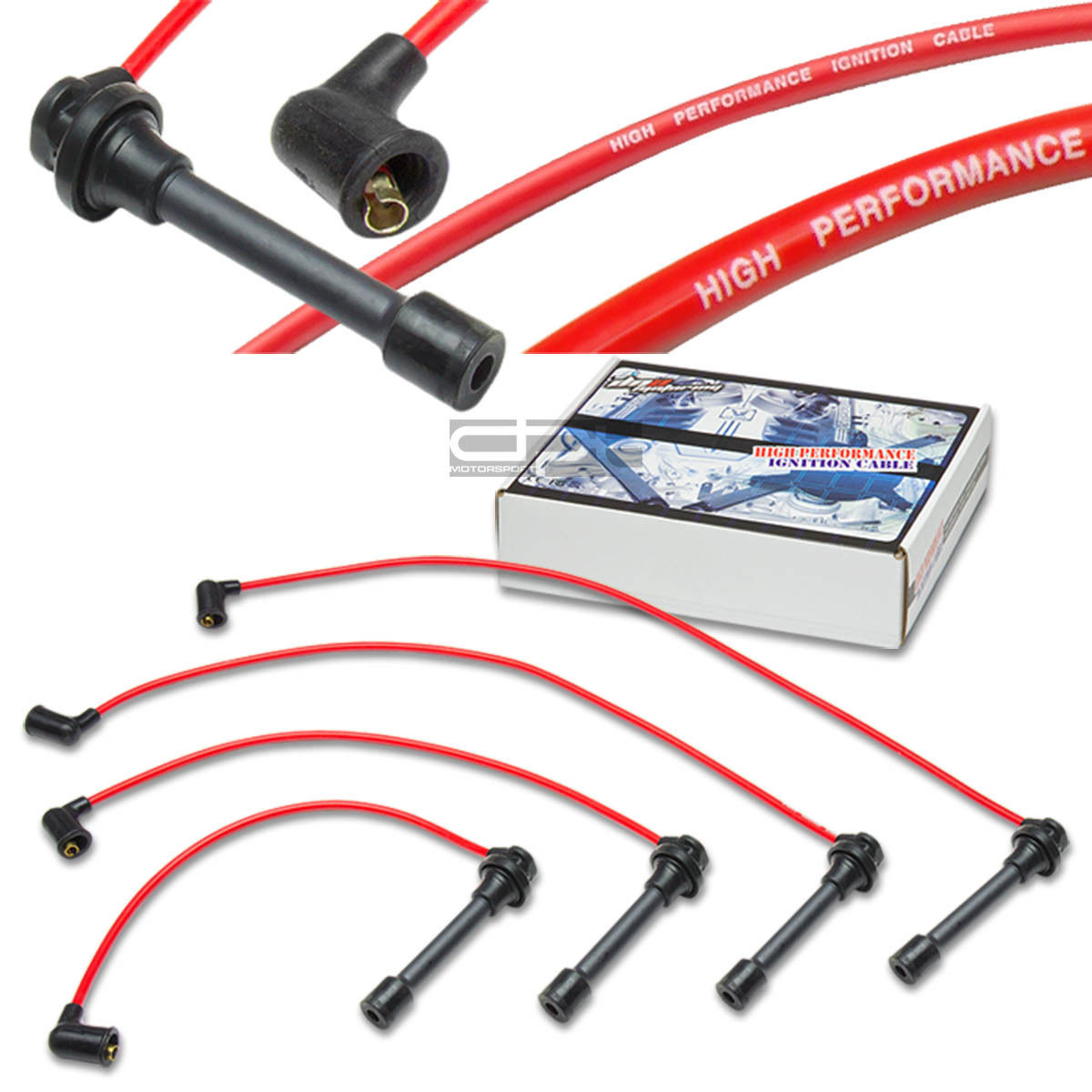 SILICON SPIRAL CORE SPARK PLUG IGNITION WIRE FITS 8998 SILVIA S13 S14